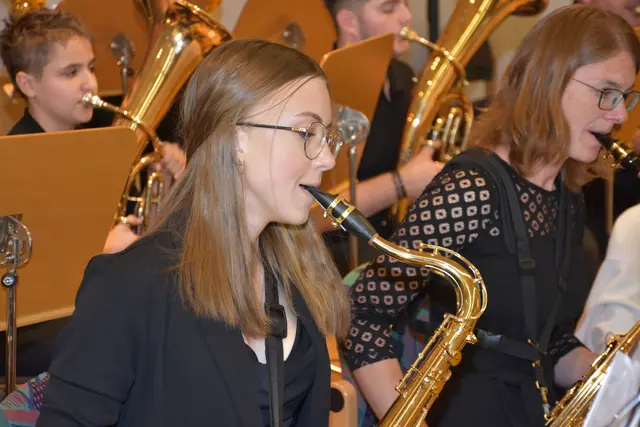 Big Band der LMS Grein. Jazz Night in St. Nikola.  | Foto: Robert Zinterhof