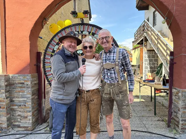 Der Robin Hood Club Zirl sorgte mit dem Glücksrad für gut Stimmung. 