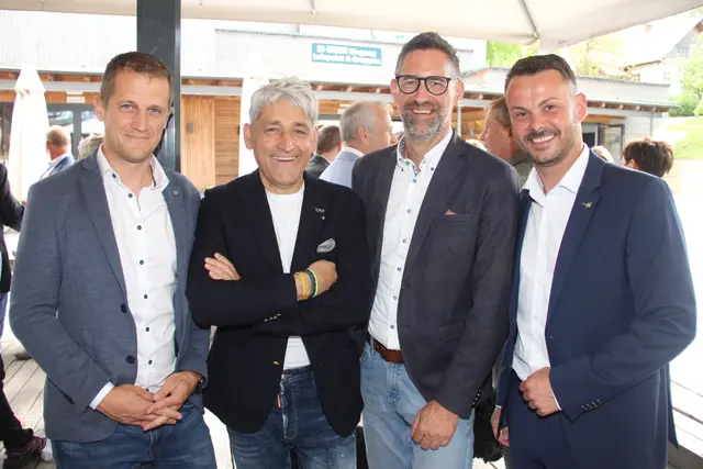 Markus Mayer, Werner Dax, Bernd Berghofer, Krumbachs Bgm. Christian Stacherl. | Foto: treilaf