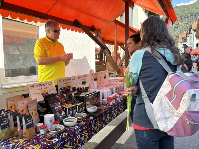 Der Markt präsentierte vielfältige Produkte. 