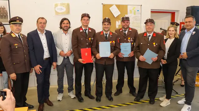Festakt mit Ehrungen des Abschnitts II in Unterschützen