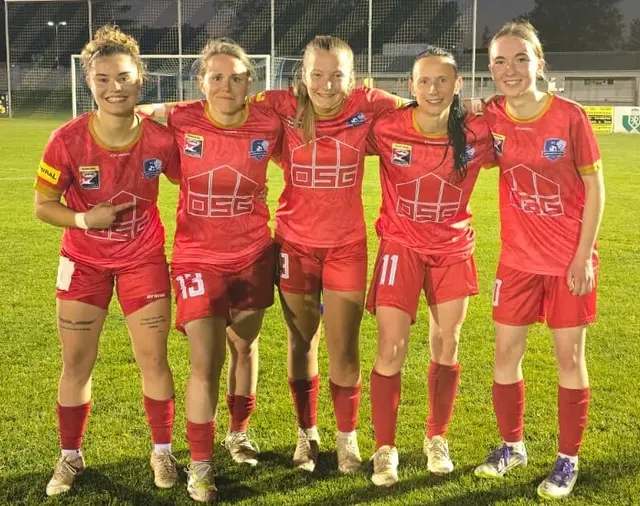 Rojda Antlitzhofer, Isabella Gold, Phoebe-Alexa Lissl, Jasmin Pelzmann und Milena Balaskovits | Foto: FC Südburgenland/Phillip Verdi