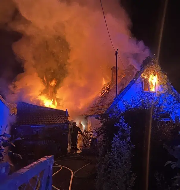 Wohnhaus in der Donaustadt vollkommen ausgebrannt
