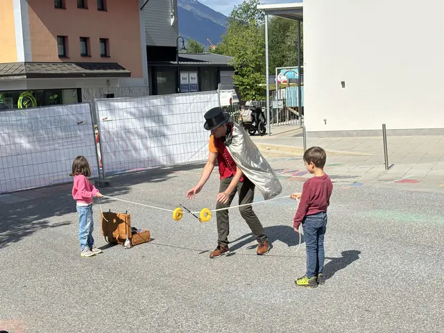 Eine Zaubershow wartete auf die kleinen Gäste. 