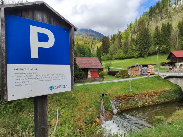 Am Parkplatz.