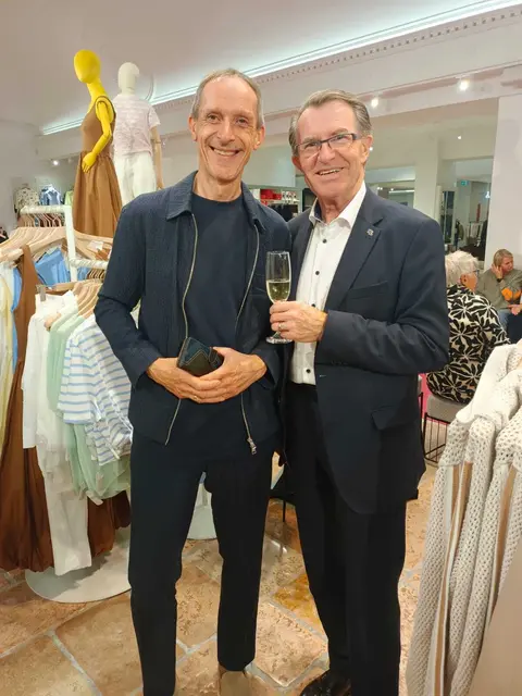 Albin Schauer konnte auch Stadtrat Franz Piribauer begrüßen. | Foto: Gabriela Schauer