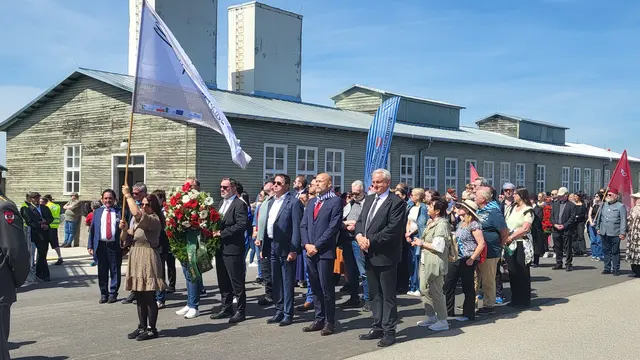 Die Delegation der Bewusstseinsregion Mauthausen-Gusen St.Georgen | Foto: Eckhart Herbe