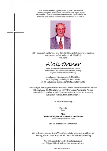 Alois Ortner | Foto: Bestatter