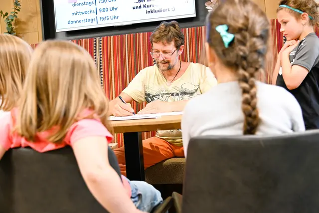 "Erbse" beim Zeichnen | Foto: Kraftreich