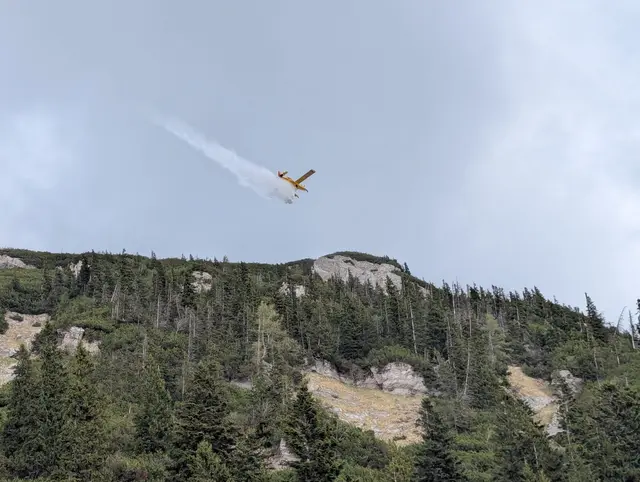 Eines der Löschflugzeuge aus Luxemburg. | Foto: AFKDO Pregarten/Georg Riernößl