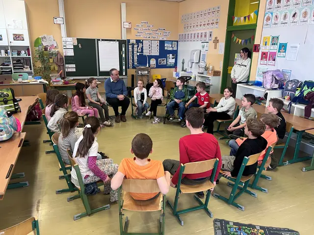 Die Kinder beim Workshop in der Volksschule Groß St. Florian.