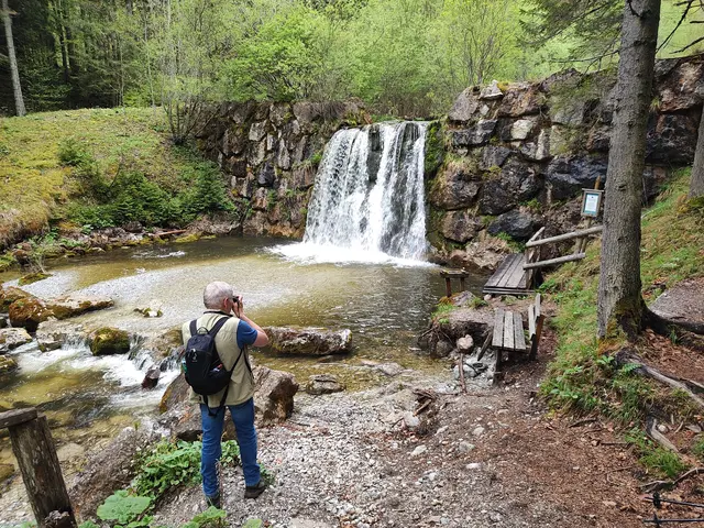Der Wasserfall ist ein Höhepunkt der Wanderung. | Foto: I.Wozonig