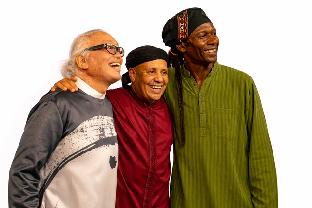 Majid Bekkas, Hamid Drake und Nguyen Le | Foto: Agentur Fild