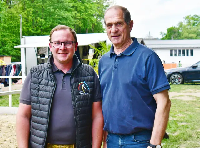 der neue Präsident des Öst. Pferdesportverbandes Herbert Gugganig (re) &amp; der Obmann vom URFV Ottnang Philipp Slezina