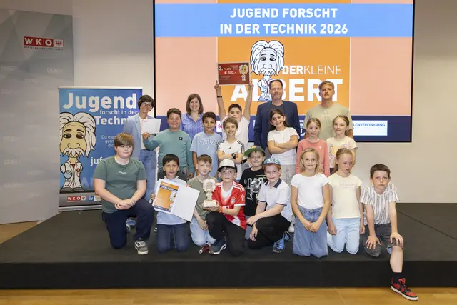 Jugend forscht Preisverleihung. Kategorie Volksschule Dritter Platz: VS Thielmann Telfs | Foto: Die Fotografen | WK Tirol