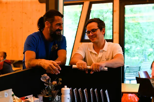 Gerhard und Lukas beim planen für das nächste Charity Klettern | Foto: Kraftreich