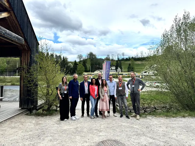 Angelina Zainzinger (Mostviertel Tourismus), Florian Schublach (Naturpark Ötscher-Tormäuer), Anton Hackner (Niederösterreich Bahnen), Julia Franta (Kleinregion &amp; Regionalplanungsgemeinschaft Pielachtal), Stefan Bauer (St. Pölten Tourismus), Cornelia Janker (Kleinregion &amp; Regionalplanungsgemeinschaft Pielachtal), Alexander Zöchling (St. Pölten Tourismus), Wolfgang Höhn und Fabian Müller (beide Mariazeller Land GmbH). | Foto: Mostviertel Tourismus