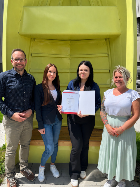 Direktor Karl Kuntner, Managerin 
Alltagsbegleitung und Ehrenamt Jasmin Weiner, Mitarbeiterin Alltagsbegleitung Hristina 
Yanachkovska, Pflegedirektorin Sandra Lechne | Foto: PBZ Himberg