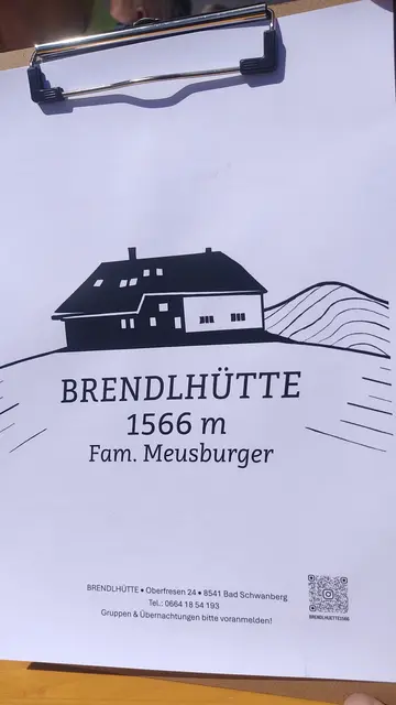 Mit dem Deckblatt der Speisekarte möchte ich meine Bildpräsentation und meinen Beitrag abschließen, ich danke fürs Durchsehen der Bilder und das Lesen meines Beitrages. Vielleicht sieht man sich in nächster Zeit auf der Brendlhütte. Berg Heil | Foto: Günther Koch