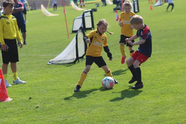 Sarah Hofbauer (links) im Duell mit dem FC Hollabrunn. | Foto: arbes
