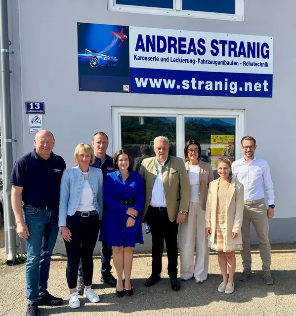 Betriebsbesuch bei Andreas Stranig. | Foto: Büro Schuschnig/Hermann