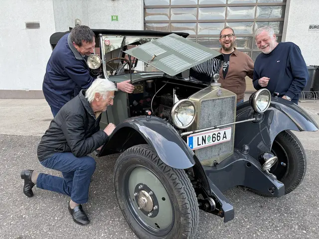 Max Zottler, Walter Brunner, Alexander Maier und Helmut Liebhart laden am 17. Mai zum Jubiläumsfest des Oldtiver & Creativ Car Clubs Leoben