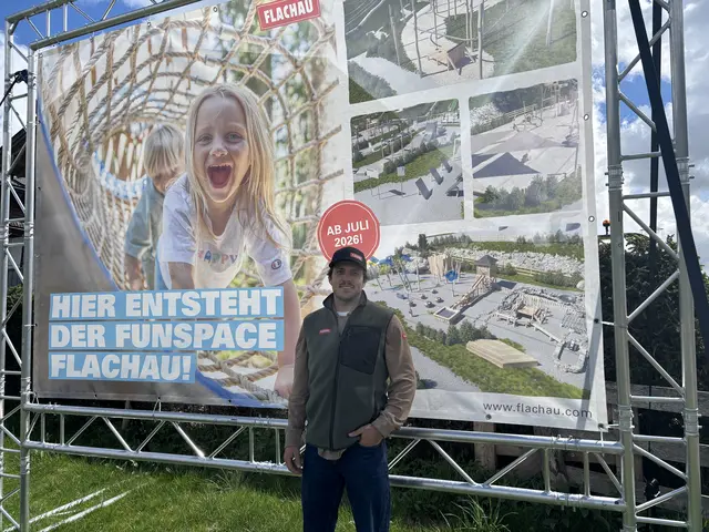 Der Marketingleiter Elias Perkmann von Flachau Tourismus sprach mit MeinBezirk über den neuen Outdoor-Freizeitpark. | Foto: Emanuel Hasenauer