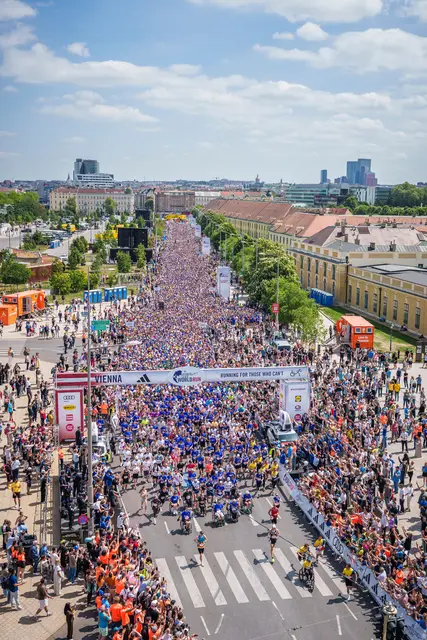 Allein in Österreich waren 81.539 Läufer und Rollstuhlfahrer dabei. | Foto: RedBull/Philip Platzer