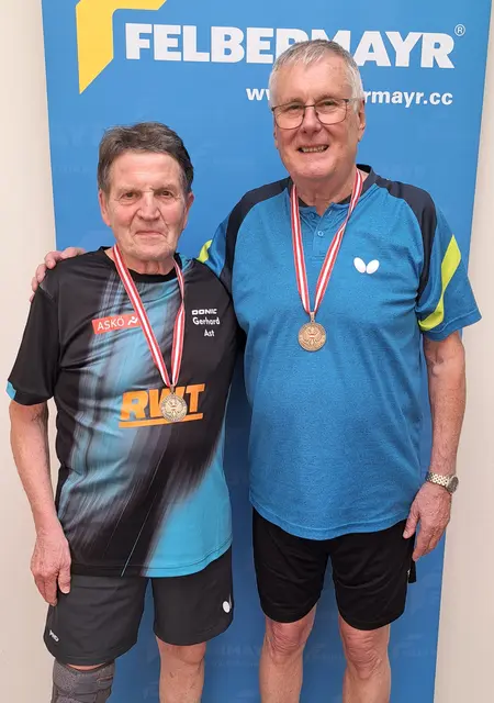 Bewerb 75+ Sieger Gerhard Ast und Reinhard Sorger 