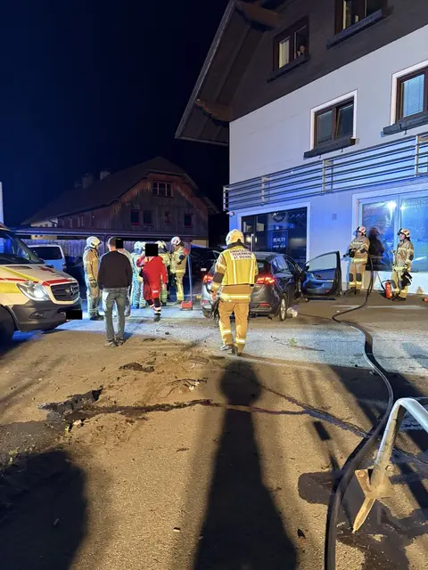 Von der Übung direkt zu einem Verkehrsunfall