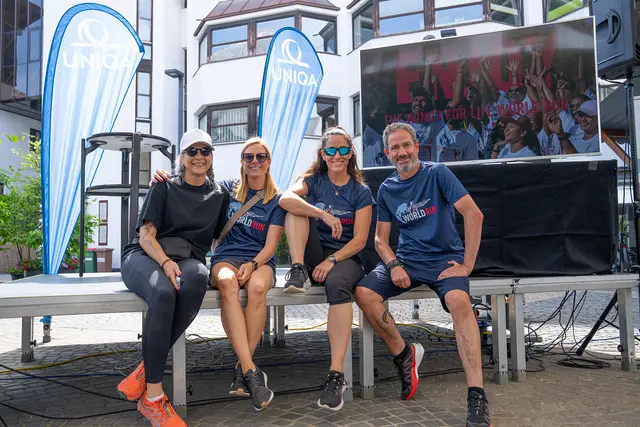 Das Organisations-Kernteam: (v.l.) Claudia Hess und Sabrina Freythaler (Marketing Marktgemeinde Telfs), Stefanie Höllwarth (Uniqa) und Christian Santer (Leiter Sport- und Veranstaltungszentren Telfs). | Foto: Dominik-Zwerger