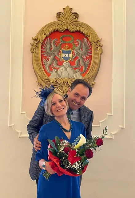Karin Hiebaum de Bauer und Roland Richter sagen Ja