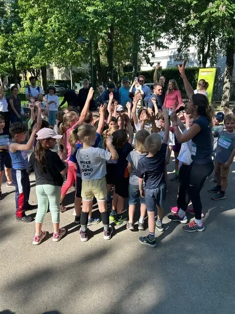 Insgesamt acht Klassen nahmen am "LaufWunder" teil. | Foto: GEPS 13