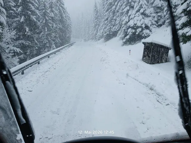 Einsatz aufgrund winterlicher Fahrverhältnisse auf der B69. | Foto: Freiwillige Feuerwehr Lavamünd