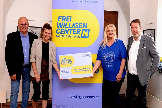 Konrad Tiefenbacher, Elisabeth Ruckser, Hilde Juricka und Robert Stein.  | Foto: Gerold Dovrovolny