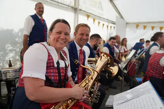 Der Musikverein Neusiedl bei Güssing umrahmte das Fest musikalisch.  | Foto: Hilfswerk Burgenland
