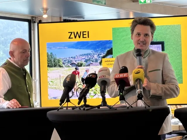 Leo Bauernberger (Geschäftsführer Salzburger Land Tourismus) und Andreas Winkelhofer (Geschäftsführer Oberösterreich Tourismus). | Foto: MeinBezirk/Gratzer