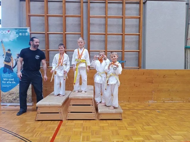 Siegerehrung der U8 Burschen. | Foto: Frieways Karate Klub