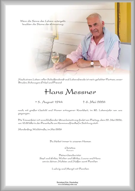 Hans Messner | Foto: Bestatter