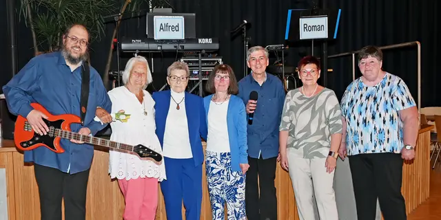 Roman Pertl, Hilda Korb, Hermine Kainrath, Eva Sperner, Alfred Pertl, Hilde Pfalzer und Hildegard Ehgartner | Foto: Gabriela Zechmeister