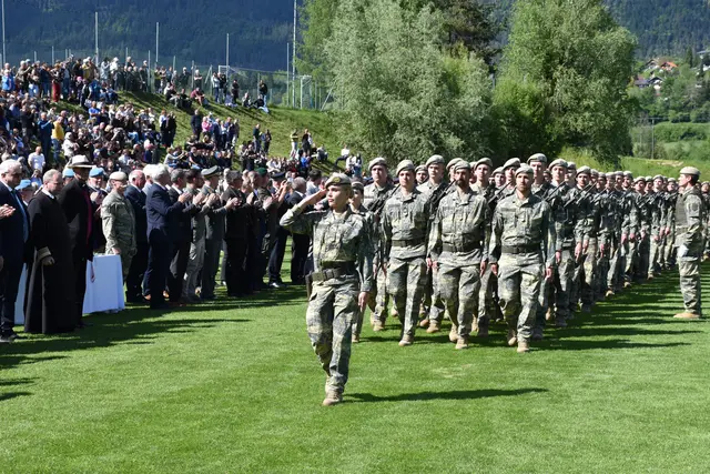 Angelobung der Rekruten des österreichischen Bundesheeres in Hermagor | Foto: MeinBezirk.at