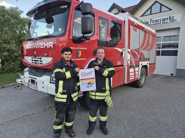 Die Freiwillige Feuerwehr Mahrersdorf ist in Feierstimmung. | Foto: FF Ternitz-Mahrersdorf