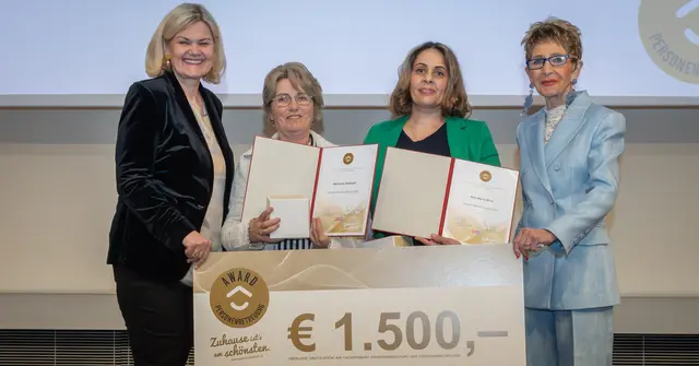 Von links: Irene Mitterbacher, Ana-Maria Biris, Marioara Alexoaei und Ingrid Korosec. | Foto: Georg Krewenka