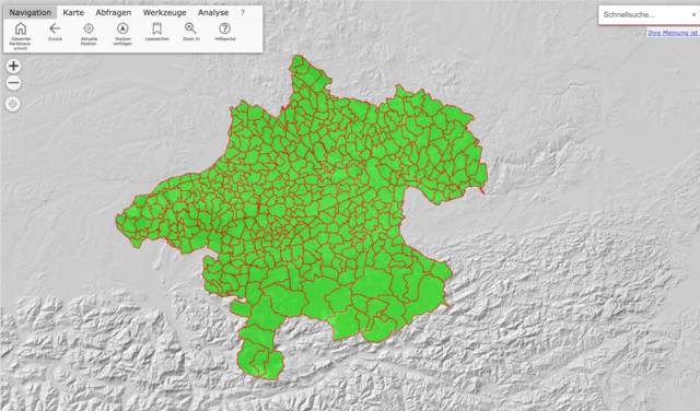 Die Plattform für Geoinformation in Oberösterreich „Doris“ wurde neu und schneller gestaltet.  | Foto: DORIS/Screenshot