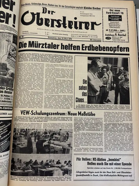 Der Obersteirer, Ausgabe vom 15. Mai 1976. | Foto: MeinBezirk
