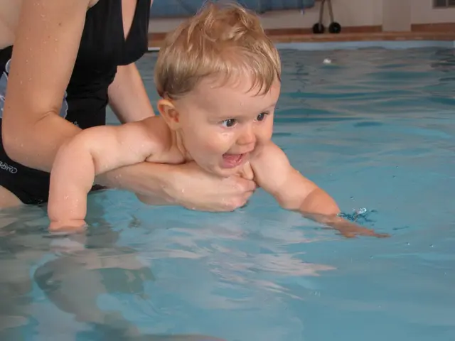 Baby-Schwimmen ist nicht nur Planschen, sondern fördert in vielerlei Hinsicht die Entwicklung der Kinder.