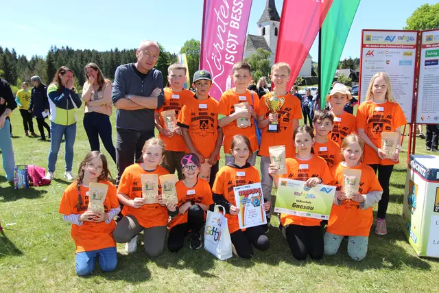 Volksschule Gnesau sicherte sich den 2. Platz. | Foto: KZSV/AUVA M. Lippitsch