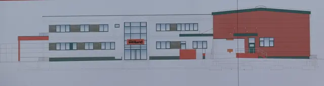 So soll die Firmenzentrale von Elektro Weiland in Kalsdorf nach Fertigstellung aussehen.
