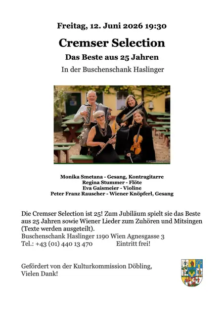 Cremser Selection - Das Beste aus 25 Jahren