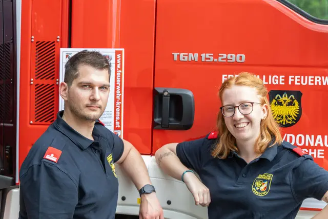Feuerwehrleute präsentierten ihre Hauptwache. | Foto: Freiwillige Feuerwehr Krems / Manuel Kitzler